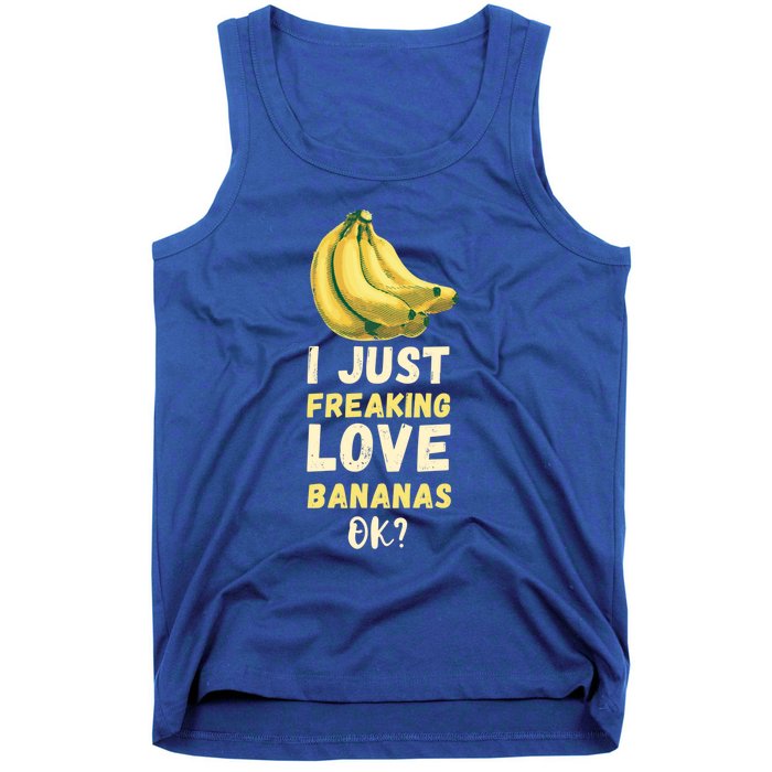 Banana I Just Like Banana Summer Fruit Banana Fruit Lovers Gift Tank Top