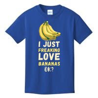 Banana I Just Like Banana Summer Fruit Banana Fruit Lovers Gift Kids T-Shirt