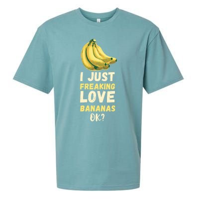 Banana I Just Like Banana Summer Fruit Banana Fruit Lovers Gift Sueded Cloud Jersey T-Shirt