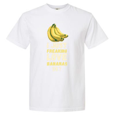 Banana I Just Like Banana Summer Fruit Banana Fruit Lovers Gift Garment-Dyed Heavyweight T-Shirt