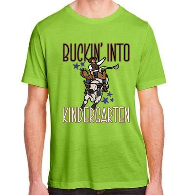 Buckin Into Kindergarten Back To School Cowboy Western Adult ChromaSoft Performance T-Shirt