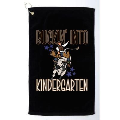 Buckin Into Kindergarten Back To School Cowboy Western Platinum Collection Golf Towel