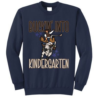 Buckin Into Kindergarten Back To School Cowboy Western Sweatshirt