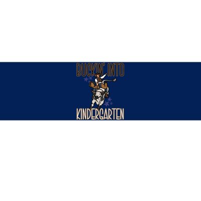 Buckin Into Kindergarten Back To School Cowboy Western Bumper Sticker