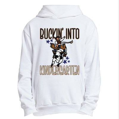 Buckin Into Kindergarten Back To School Cowboy Western Urban Pullover Hoodie