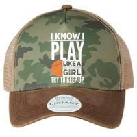 Basketball I Know I Play Like A Try To Keep Up Gift Legacy Tie Dye Trucker Hat