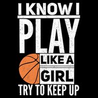 Basketball I Know I Play Like A Try To Keep Up Gift Impact Tech Backpack
