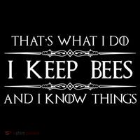 Beekeeper I Keep Bees & I Know Things Beekeeping Bee Zip Tote Bag