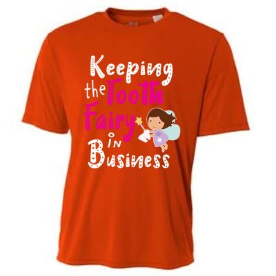 Best Im Keeping The Tooth Fairy Busy Gift Cooling Performance Crew T-Shirt