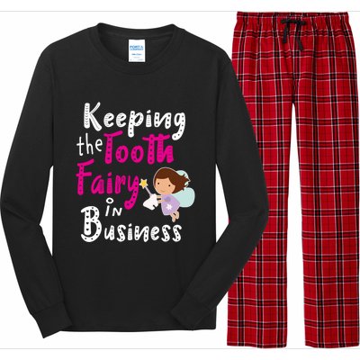 Best Im Keeping The Tooth Fairy Busy Gift Long Sleeve Pajama Set