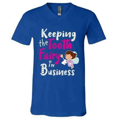 Best Im Keeping The Tooth Fairy Busy Gift V-Neck T-Shirt