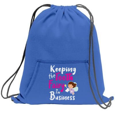 Best Im Keeping The Tooth Fairy Busy Gift Sweatshirt Cinch Pack Bag