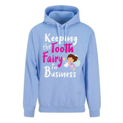 Best Im Keeping The Tooth Fairy Busy Gift Unisex Surf Hoodie