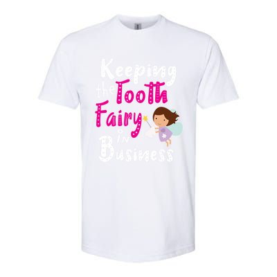 Best Im Keeping The Tooth Fairy Busy Gift Softstyle CVC T-Shirt