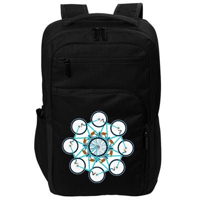 Bike Cycling Pattern Impact Tech Backpack