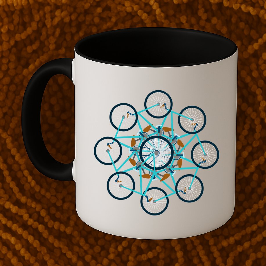 Bike Cycling Pattern Mug