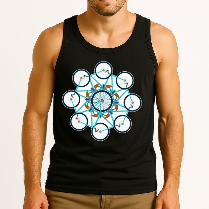 Bike Cycling Pattern Tank Top