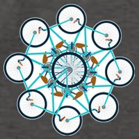 Bike Cycling Pattern Vector Backpack