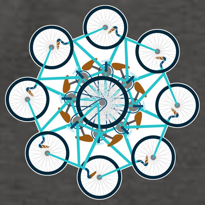 Bike Cycling Pattern Vector Backpack