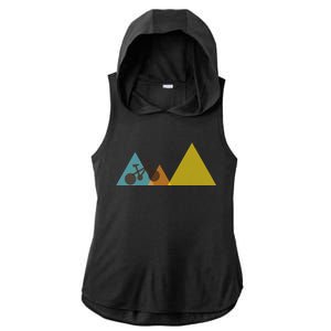 Bike Mountain Simple Logo Ladies PosiCharge Tri-Blend Wicking Draft Hoodie Tank