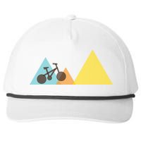 Bike Mountain Simple Logo Snapback Five-Panel Rope Hat