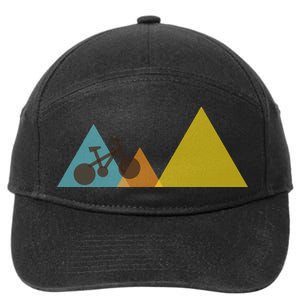 Bike Mountain Simple Logo 7-Panel Snapback Hat