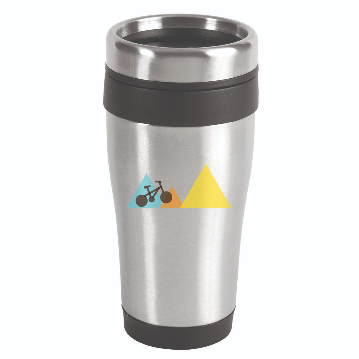Bike Mountain Simple Logo 16oz Travel Tumbler