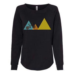 Bike Mountain Simple Logo Womens California Wash Sweatshirt