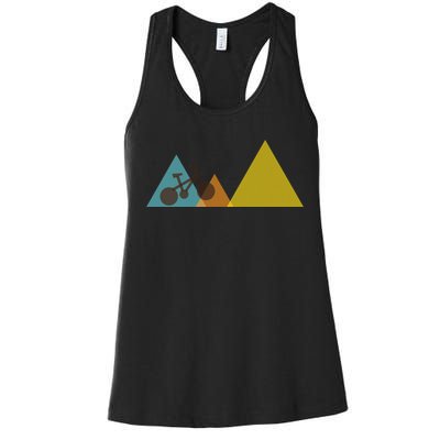 Bike Mountain Simple Logo Women's Racerback Tank