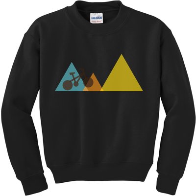 Bike Mountain Simple Logo Kids Sweatshirt