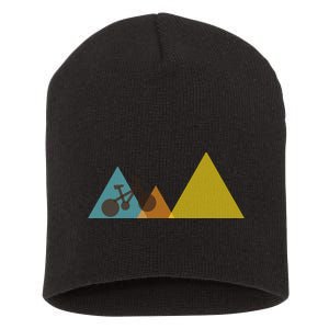 Bike Mountain Simple Logo Short Acrylic Beanie