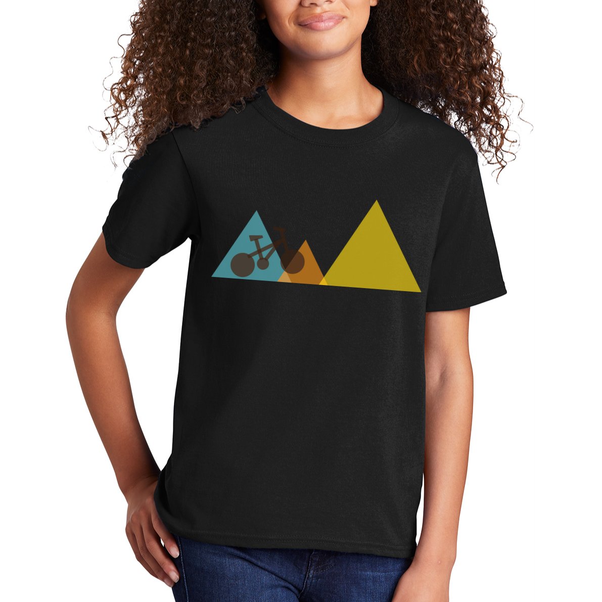 Bike Mountain Simple Logo Kids T-Shirt