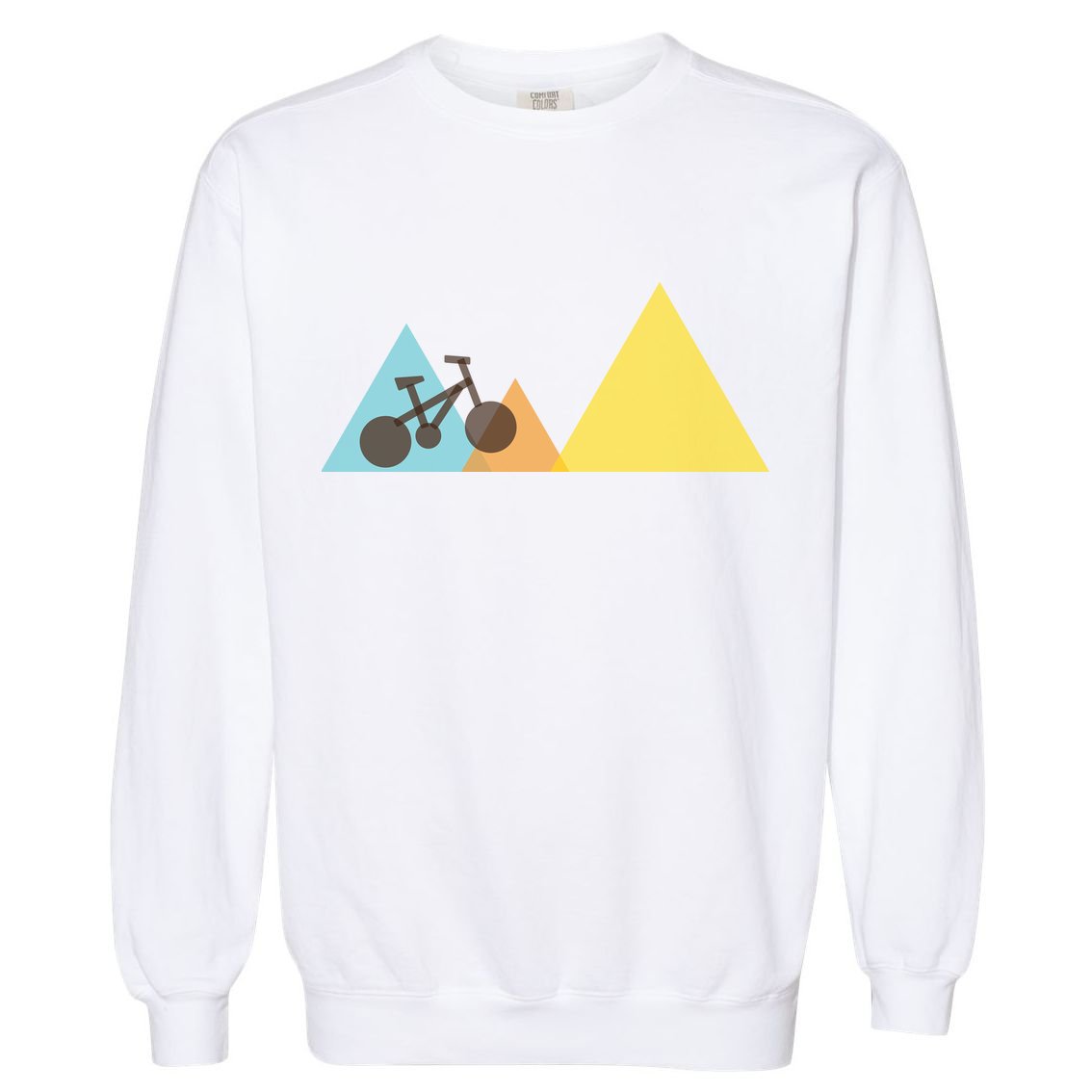 Bike Mountain Simple Logo Garment-Dyed Sweatshirt