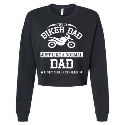 Biker Dad Cropped Pullover Crew