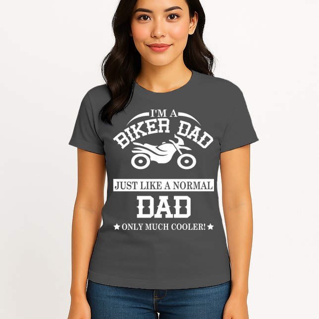 Biker Dad Womens T-Shirt