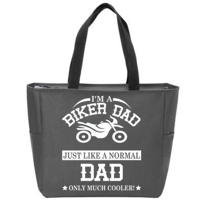 Biker Dad Zip Tote Bag