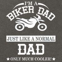 Biker Dad Cotton Canvas Backpack