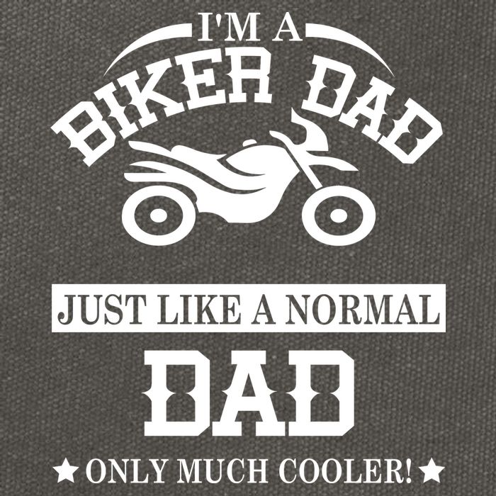 Biker Dad Cotton Canvas Backpack