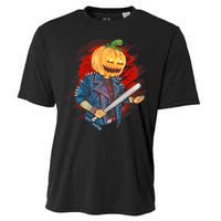 Biker Pumpkin Cool Halloween Cooling Performance Crew T-Shirt