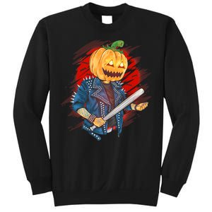 Biker Pumpkin Cool Halloween Sweatshirt