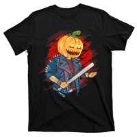 Biker Pumpkin Cool Halloween T-Shirt