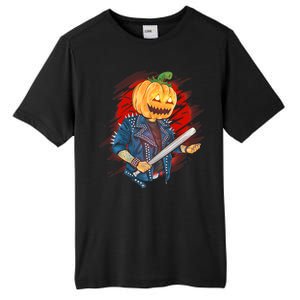 Biker Pumpkin Cool Halloween Tall Fusion ChromaSoft Performance T-Shirt