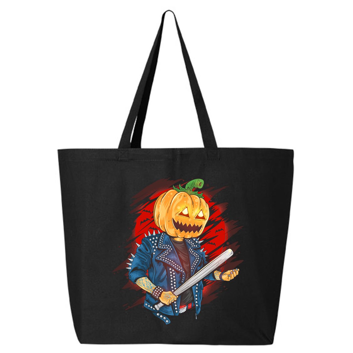 Biker Pumpkin Cool Halloween 25L Jumbo Tote