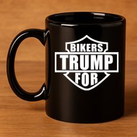 Bikers For Trump 11oz C Handle Ceramic Mug