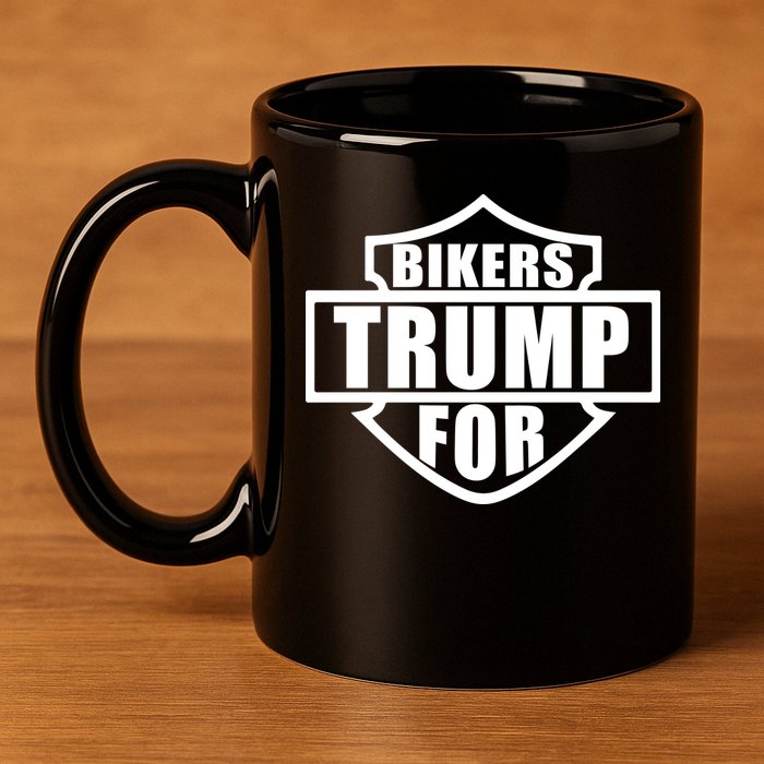 Bikers For Trump 11oz C Handle Ceramic Mug