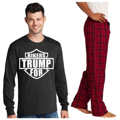 Bikers For Trump Long Sleeve Pajama Set