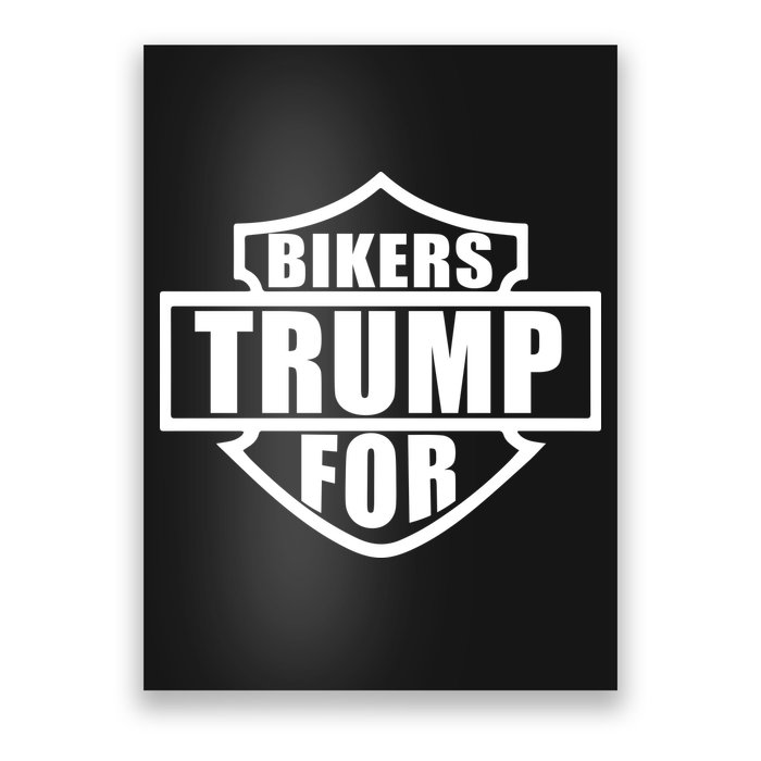 Bikers For Trump Poster