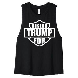 Bikers For Trump Women's Racerback Cropped Tank