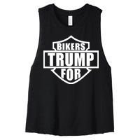 Bikers For Trump Women's Racerback Cropped Tank