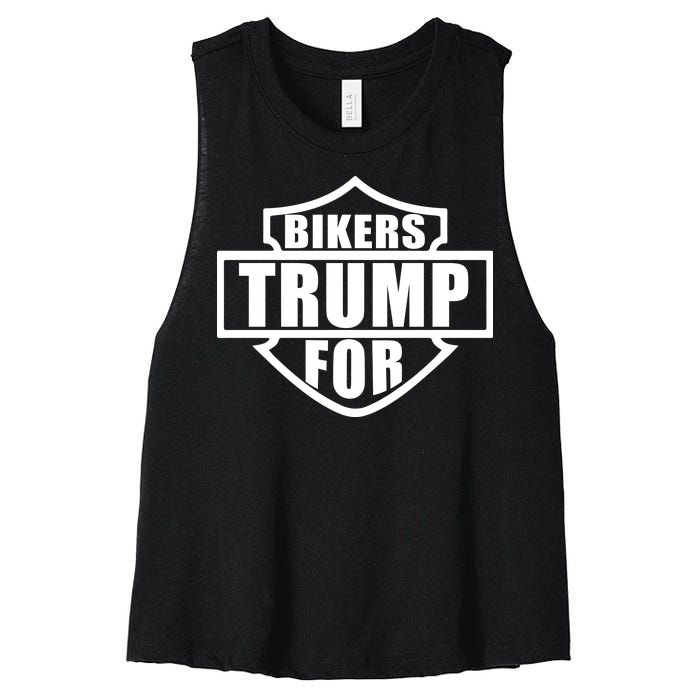 Bikers For Trump Women's Racerback Cropped Tank